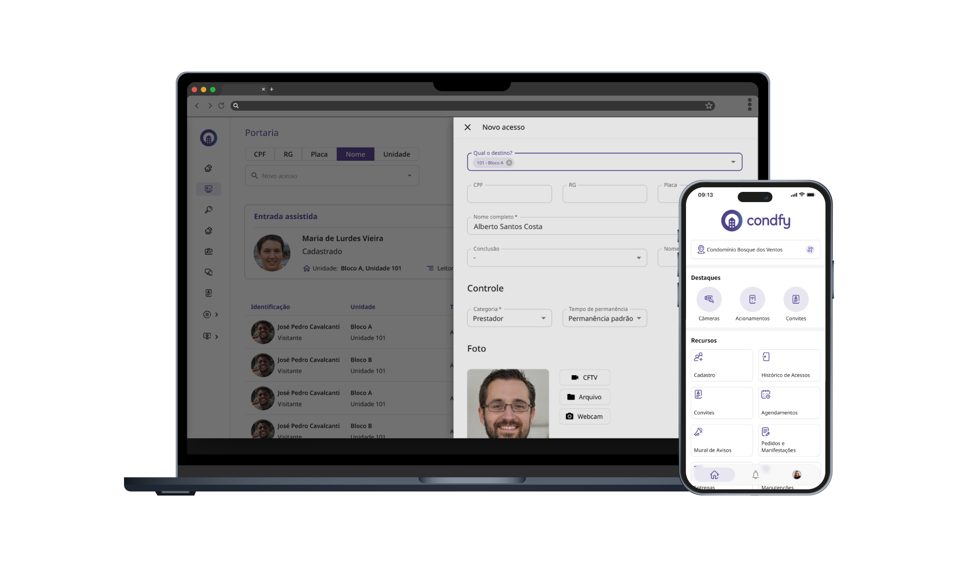 PlataformaWeb e Aplicativo Condfy